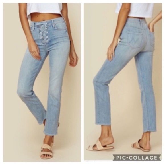 Lace Up Dazzler Ankle Tinge Jeans 